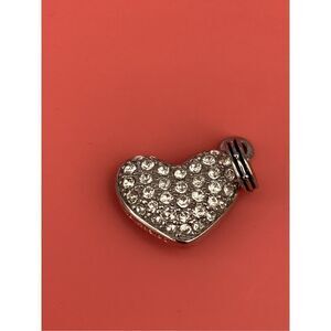 CZ Crystals and Turquoise Heart Charm #mothers day